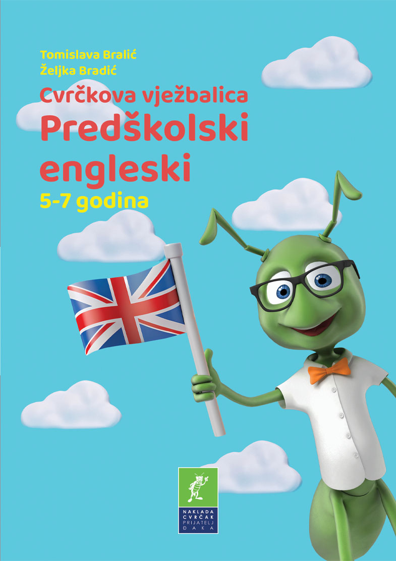 Cvrčkova vježbalica Predškolski engleski 5-7 god.